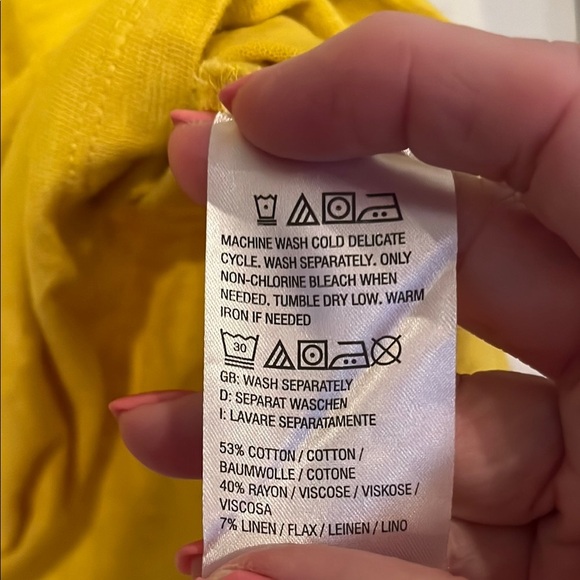 Denim&Co Gold short Sleeve Top - Picture 3 of 3